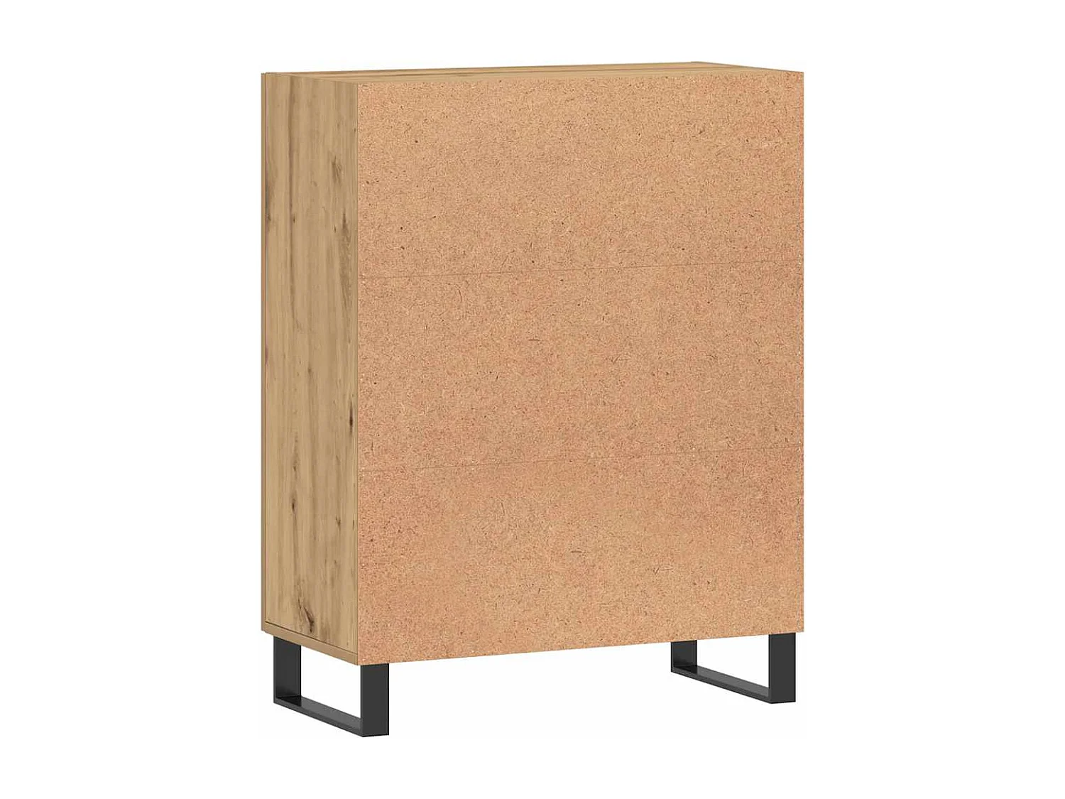 Buffet chêne artisanal 69,5x34x90 cm bois d'ingénierie