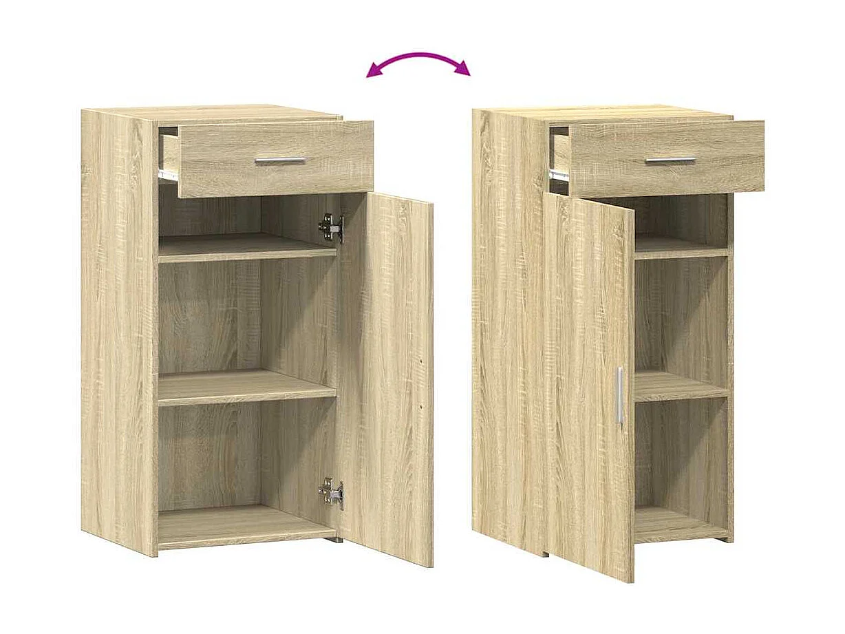Credenza Rovere Sonoma 45x42,5x93 cm in Legno Multistrato