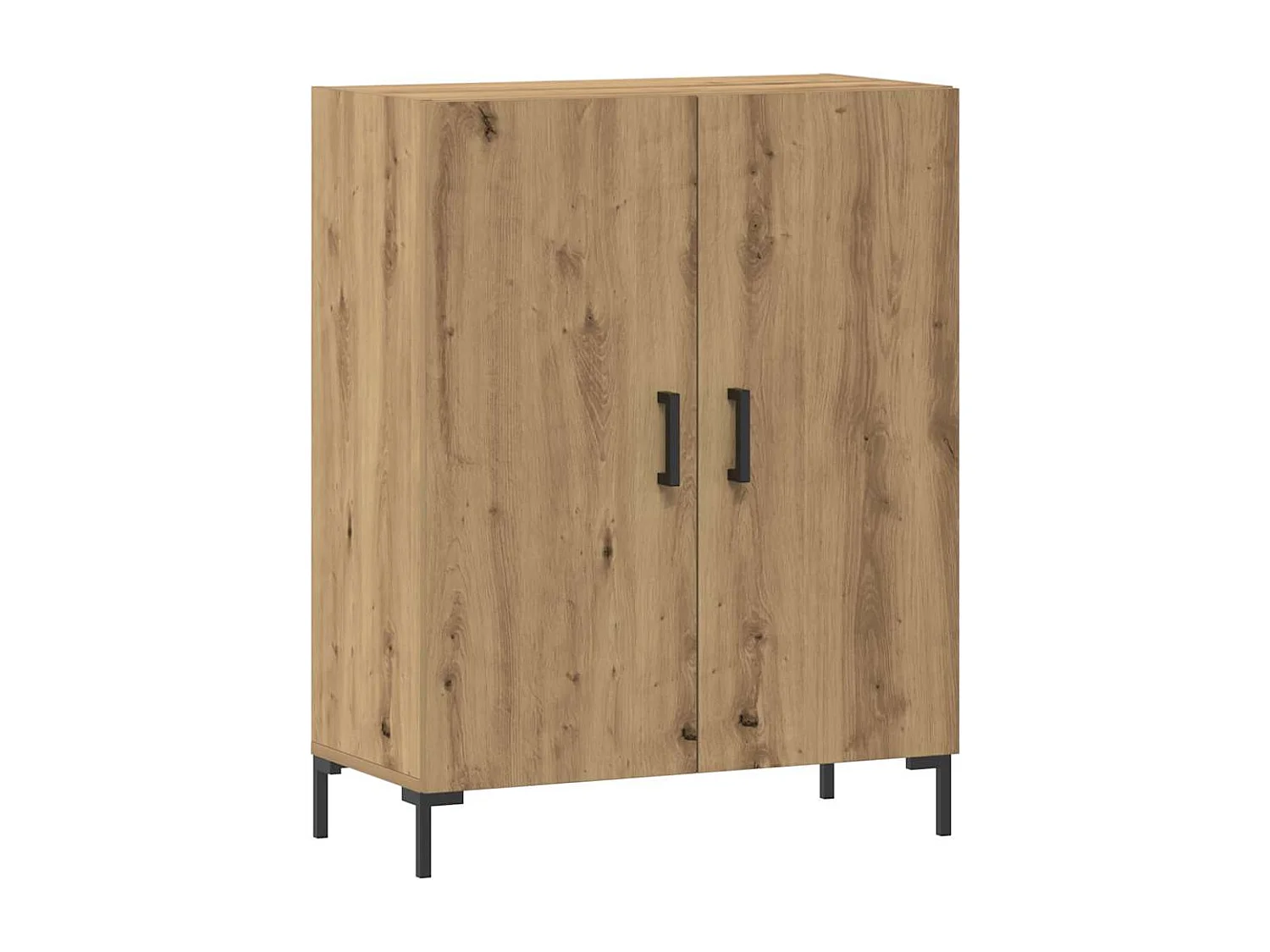 Buffet chêne artisanal 69,5x34x90 cm bois d'ingénierie