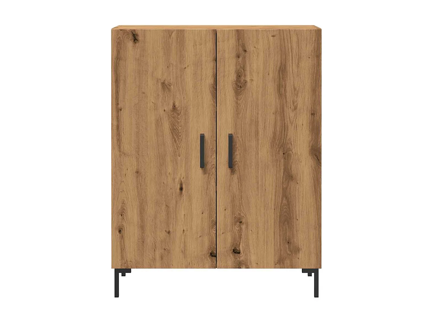 Buffet chêne artisanal 69,5x34x90 cm bois d'ingénierie