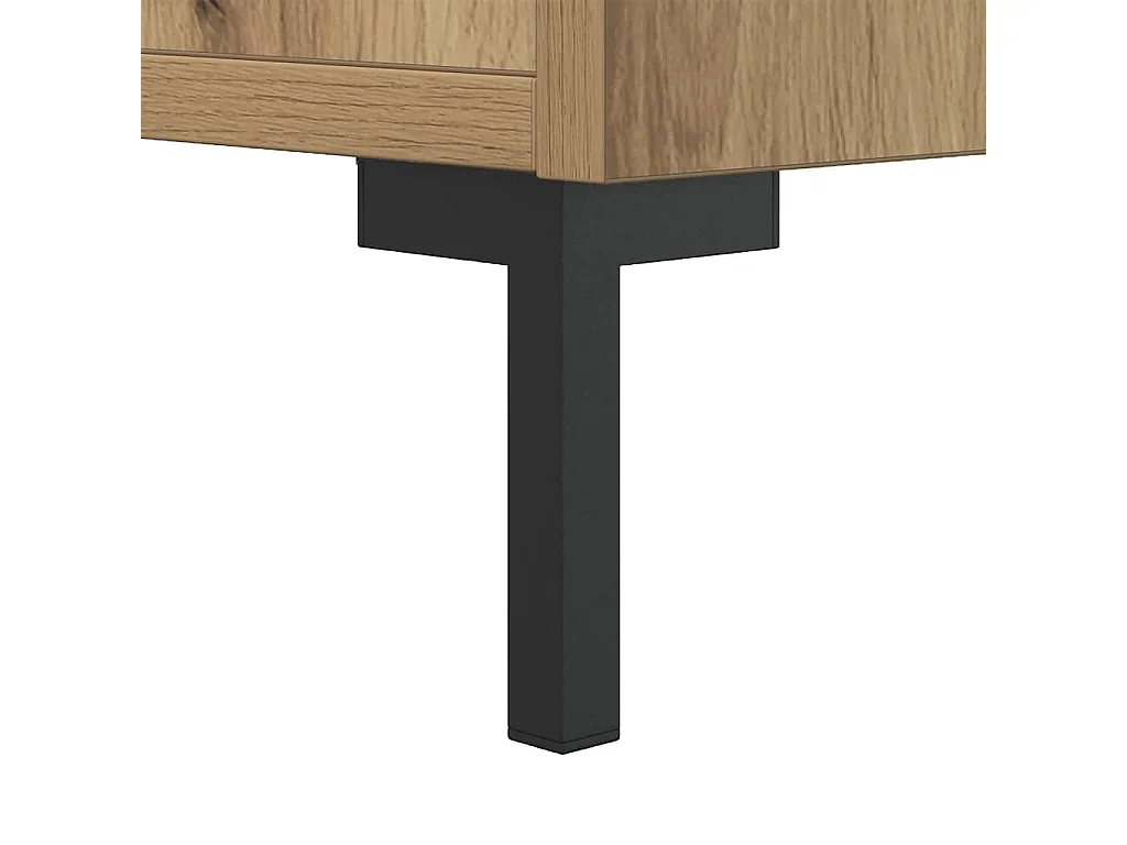 Buffet chêne artisanal 69,5x34x90 cm bois d'ingénierie