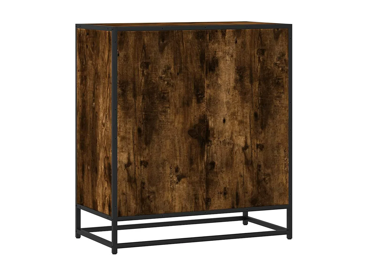 Buffet chêne fumé 68x35x76 cm bois d'ingénierie