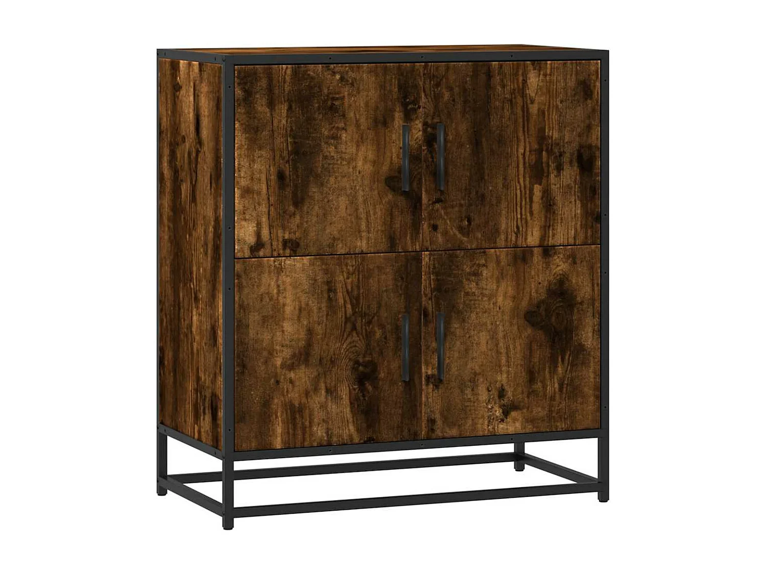 Buffet chêne fumé 68x35x76 cm bois d'ingénierie