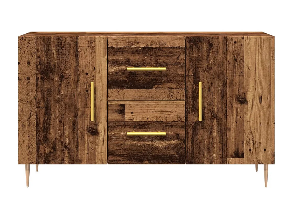 Buffet vieux bois 100x36x60 cm bois d'ingénierie