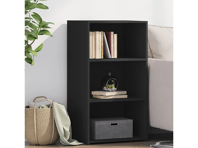 Buffet noir 50x41x93 cm bois d'ingénierie