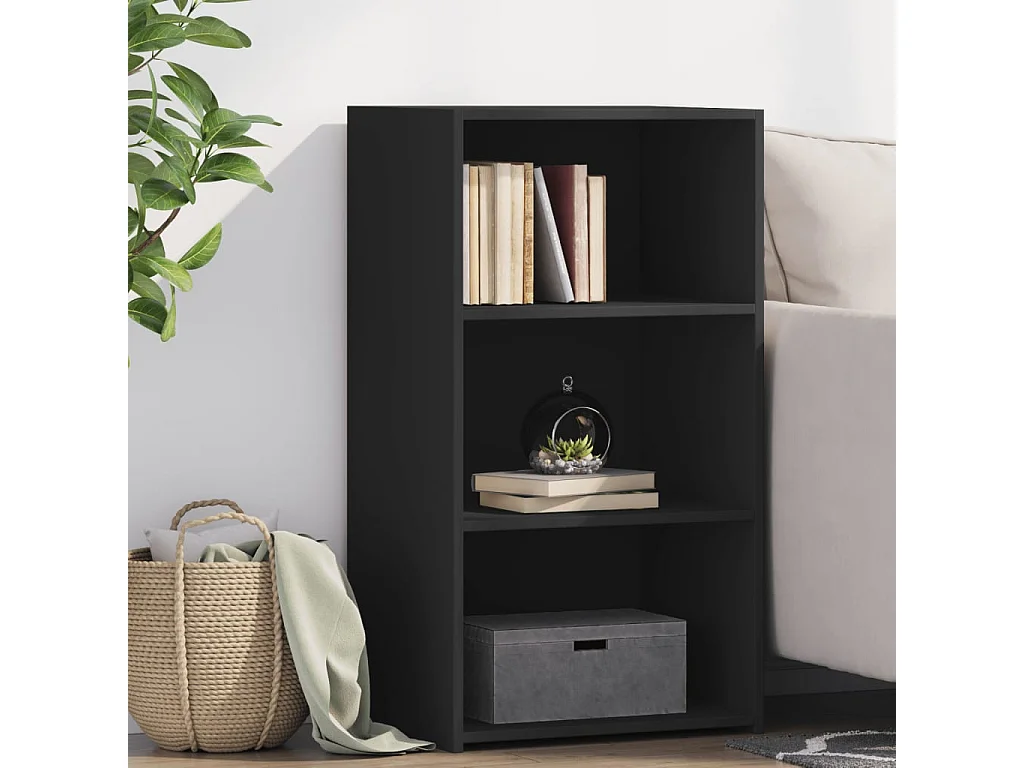 Buffet noir 50x41x93 cm bois d'ingénierie