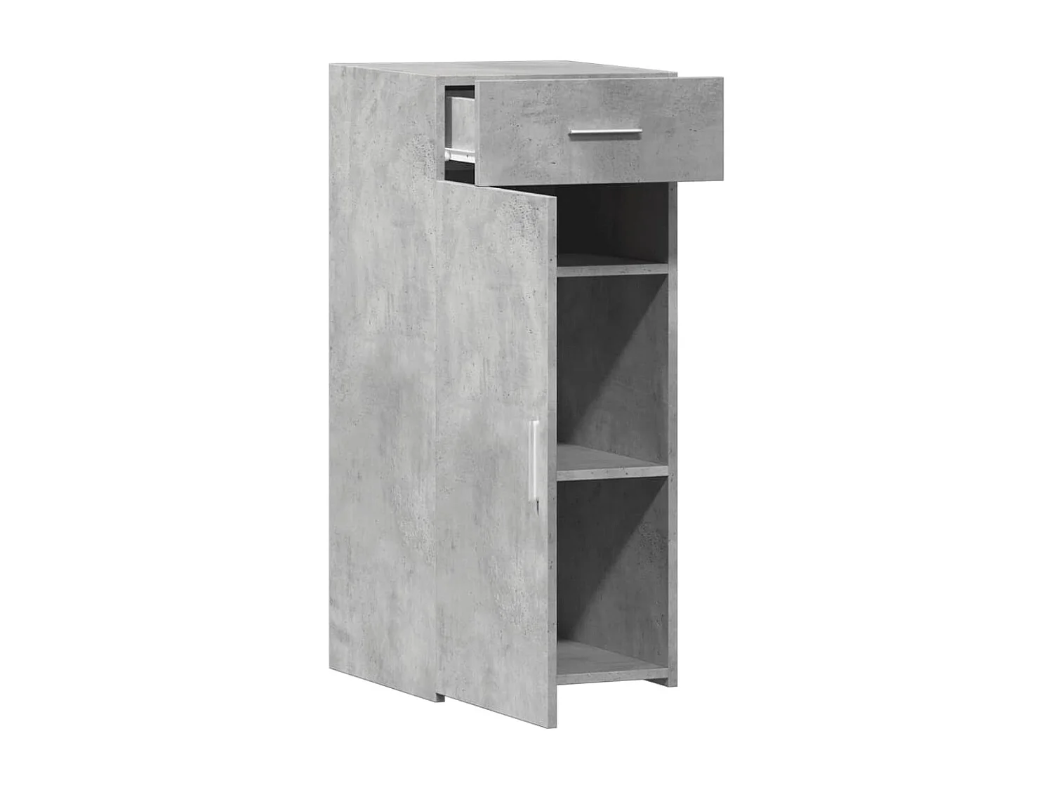 Buffet gris béton 40x42,5x93 cm bois d'ingénierie