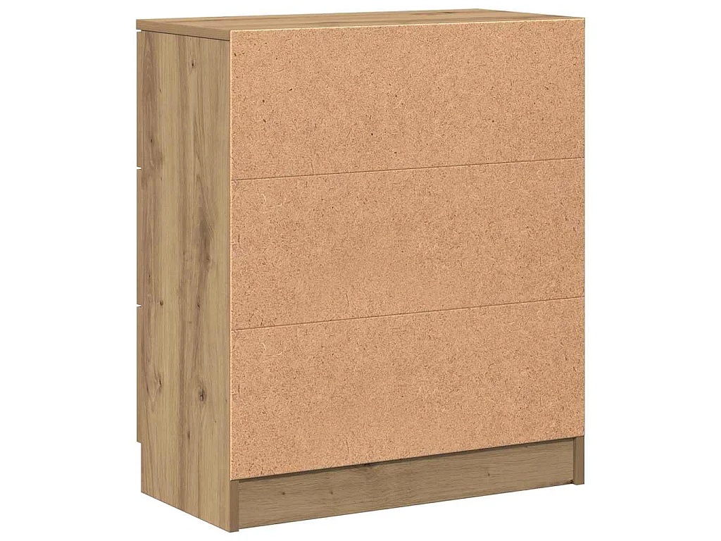 Buffet chêne artisanal 60x30x70 cm bois d'ingénierie