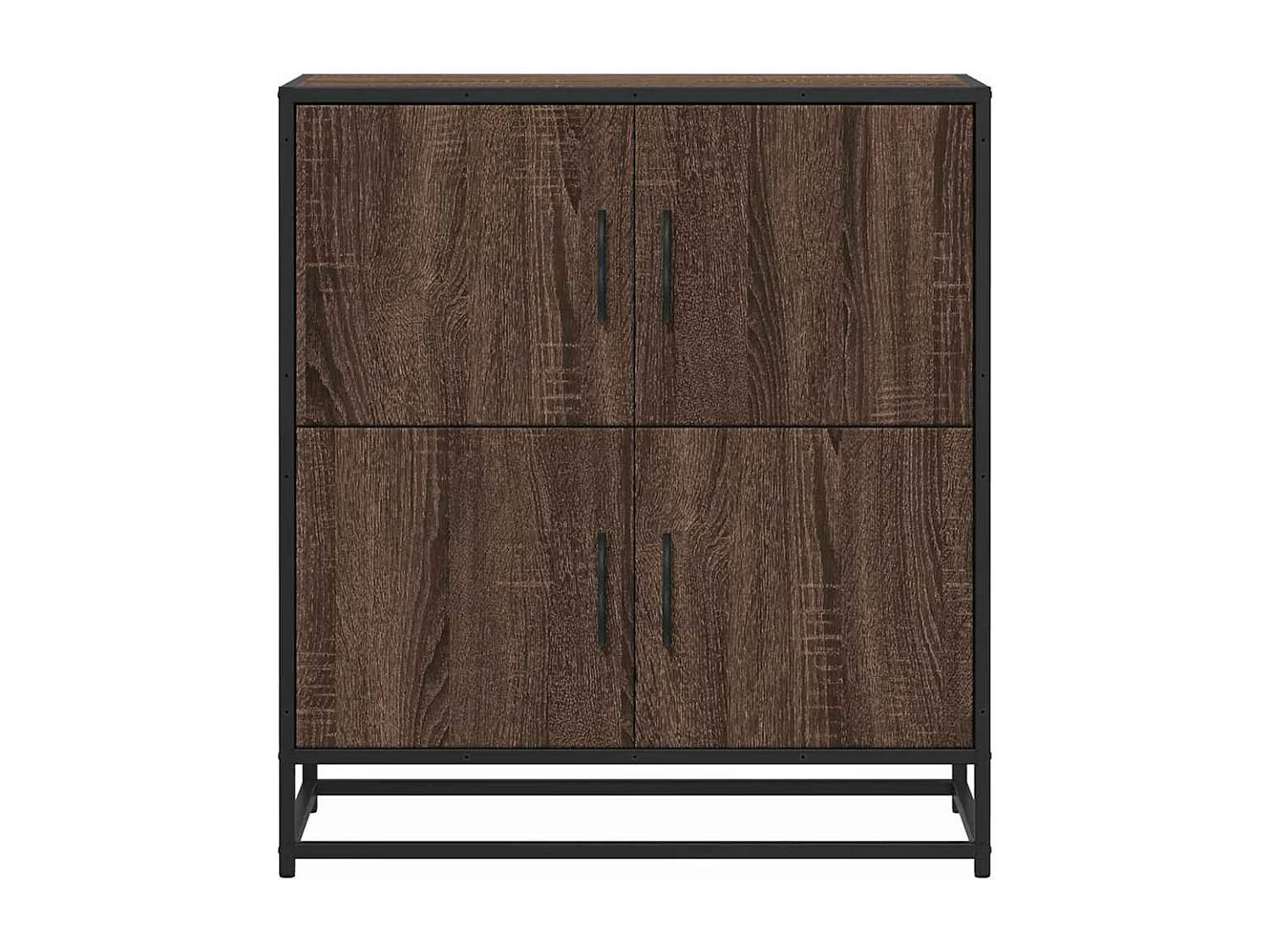 Buffet chêne marron 68x35x76 cm bois d'ingénierie