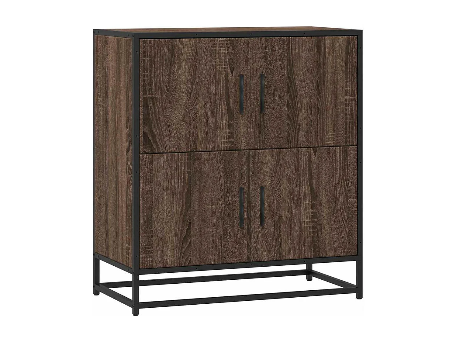Sideboard Braun Eichen-Optik 68x35x76 cm Holzwerkstoff
