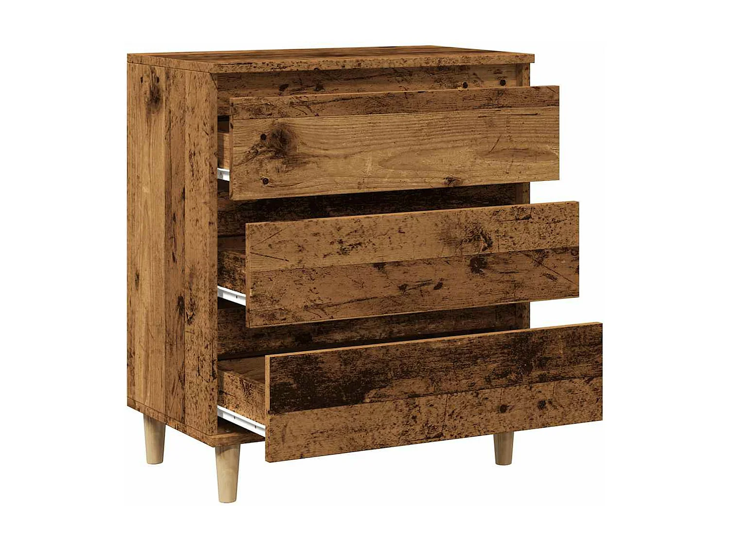 Credenza Legno Vecchio 60x35x70 cm in Legno Multistrato