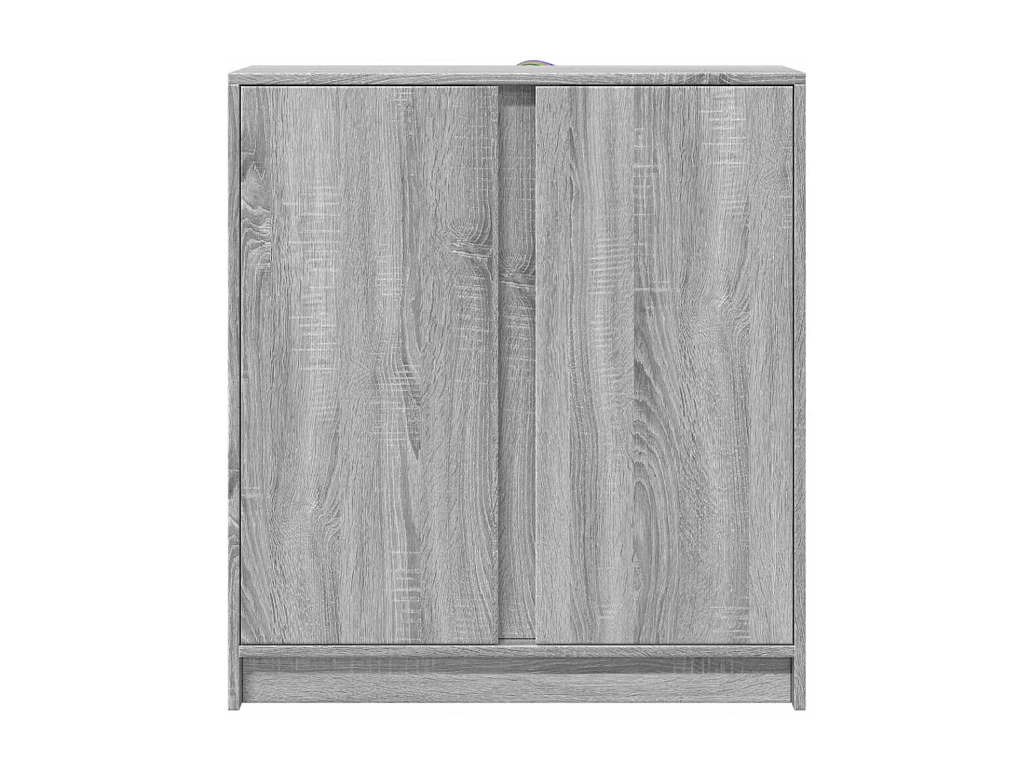 Buffet avec LED sonoma gris 77x34x85 cm bois d'ingénierie