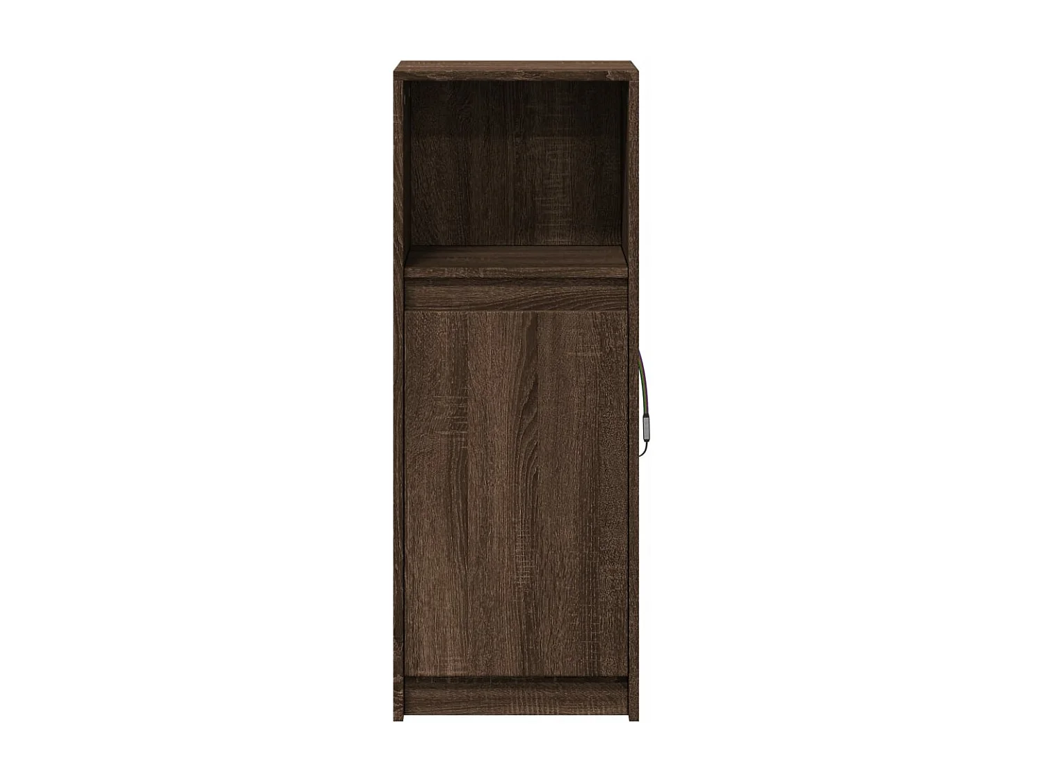 Dressoir met LED 38x34x100 cm bewerkt hout bruin eikenkleur