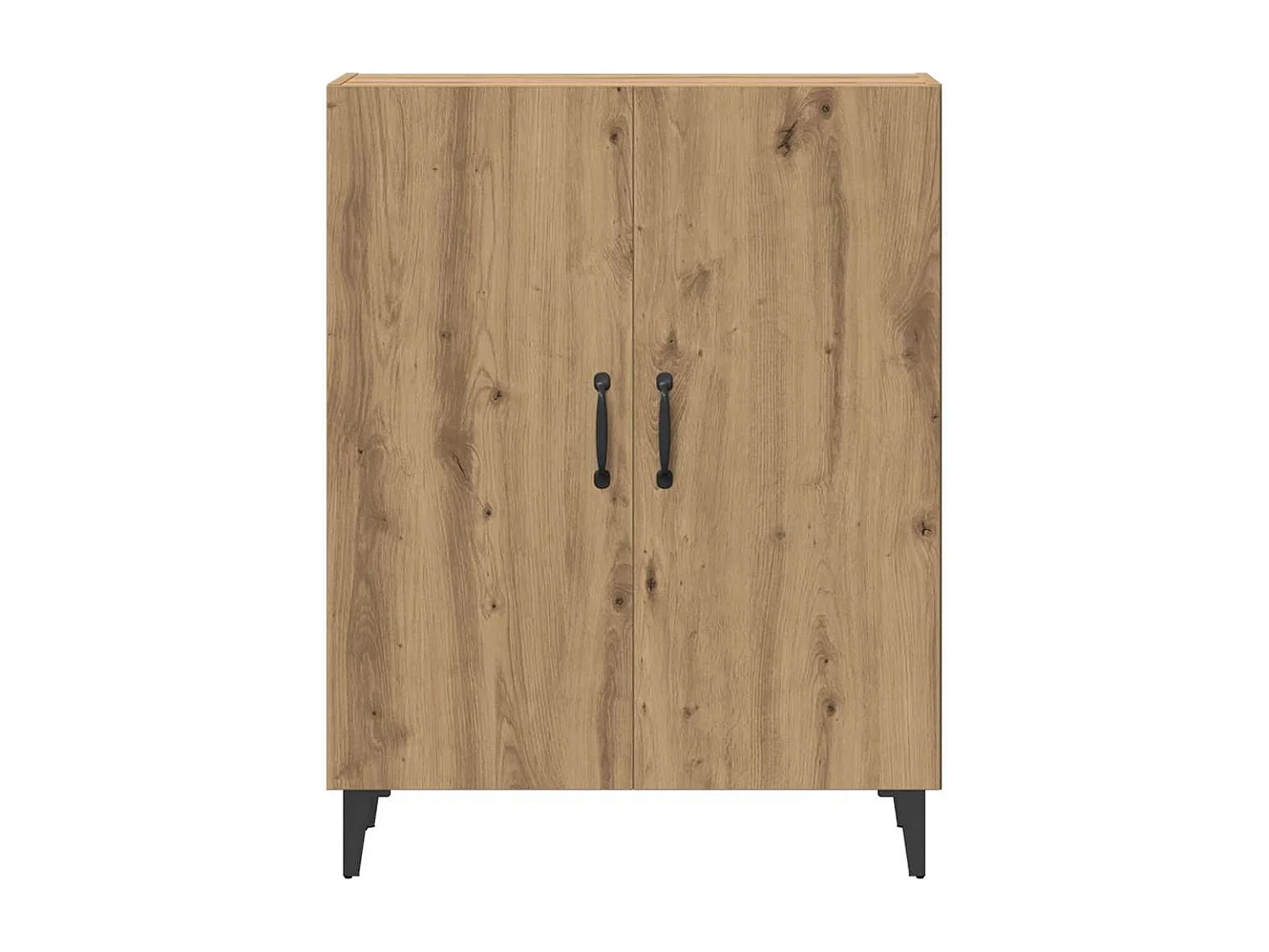 Buffet chêne artisanal 70x34x90 cm bois d'ingénierie