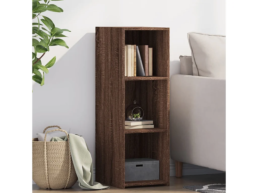 Buffet chêne marron 30x41x93 cm bois d'ingénierie