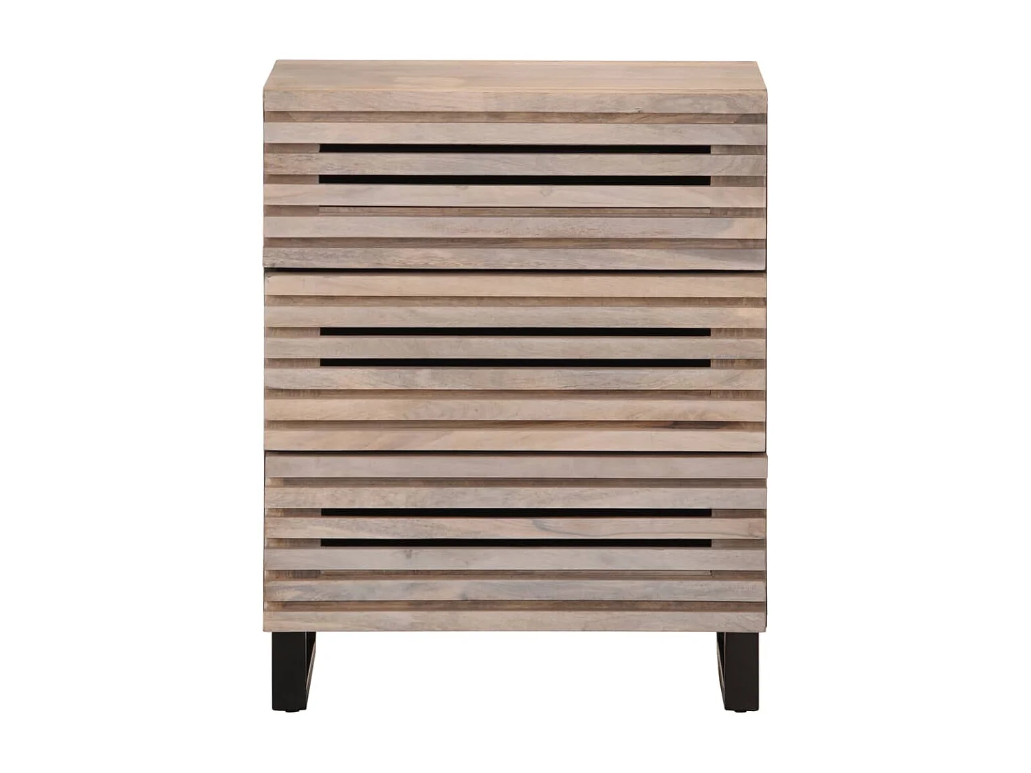 Sideboard 2 Stk. 60x34x75 cm Massivholz Mango