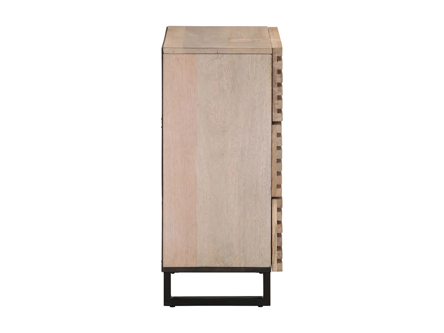 Sideboard 2 Stk. 60x34x75 cm Massivholz Mango