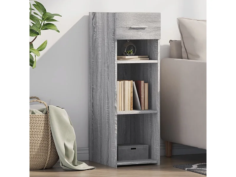 Sideboard Grau Sonoma 30x42,5x93 cm Holzwerkstoff
