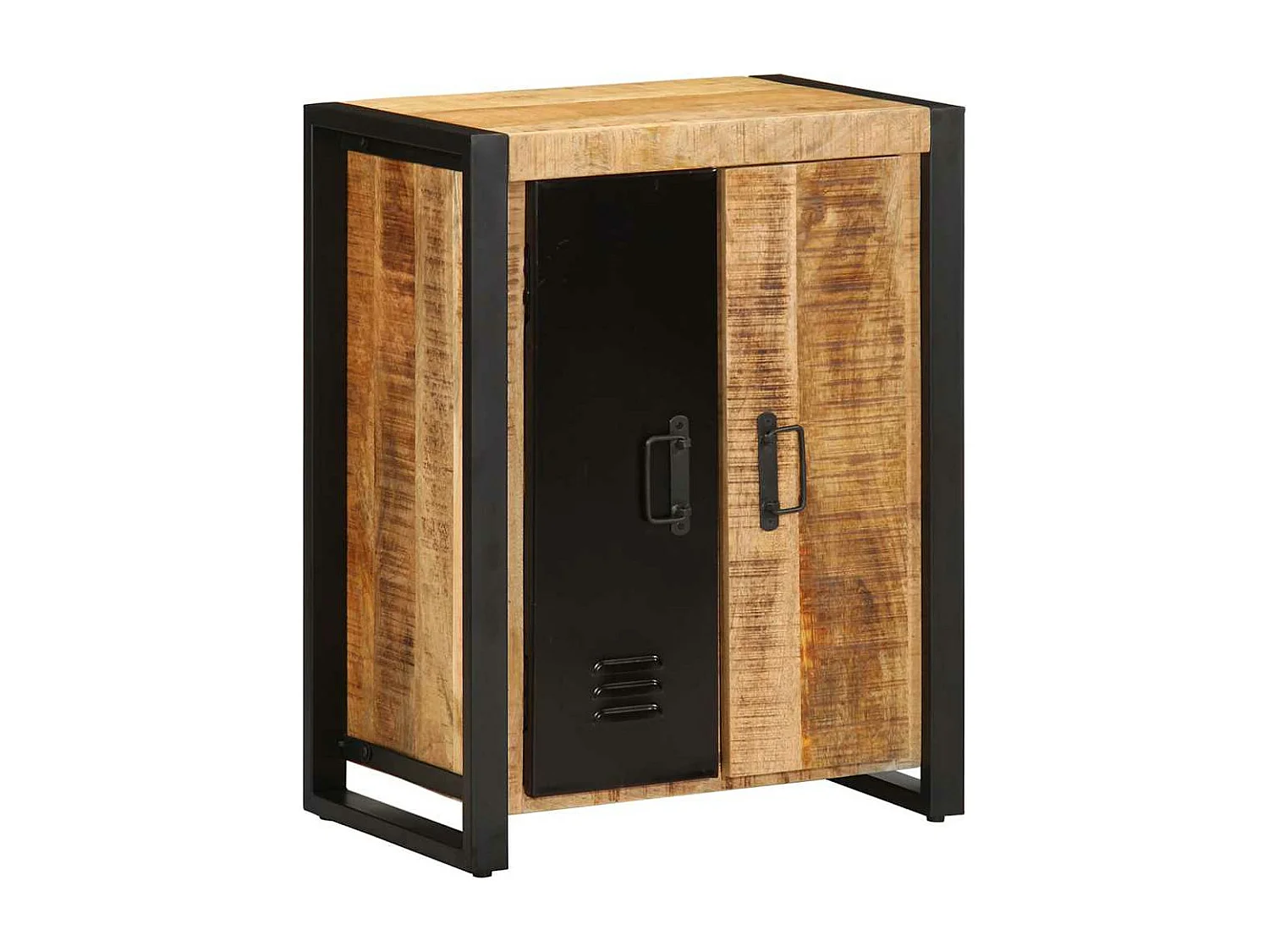 Buffet 55x35x70 cm bois de manguier brut massif