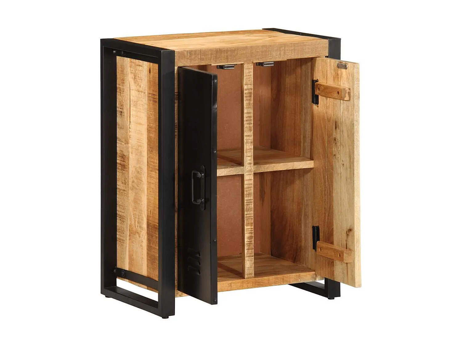 Buffet 55x35x70 cm bois de manguier brut massif