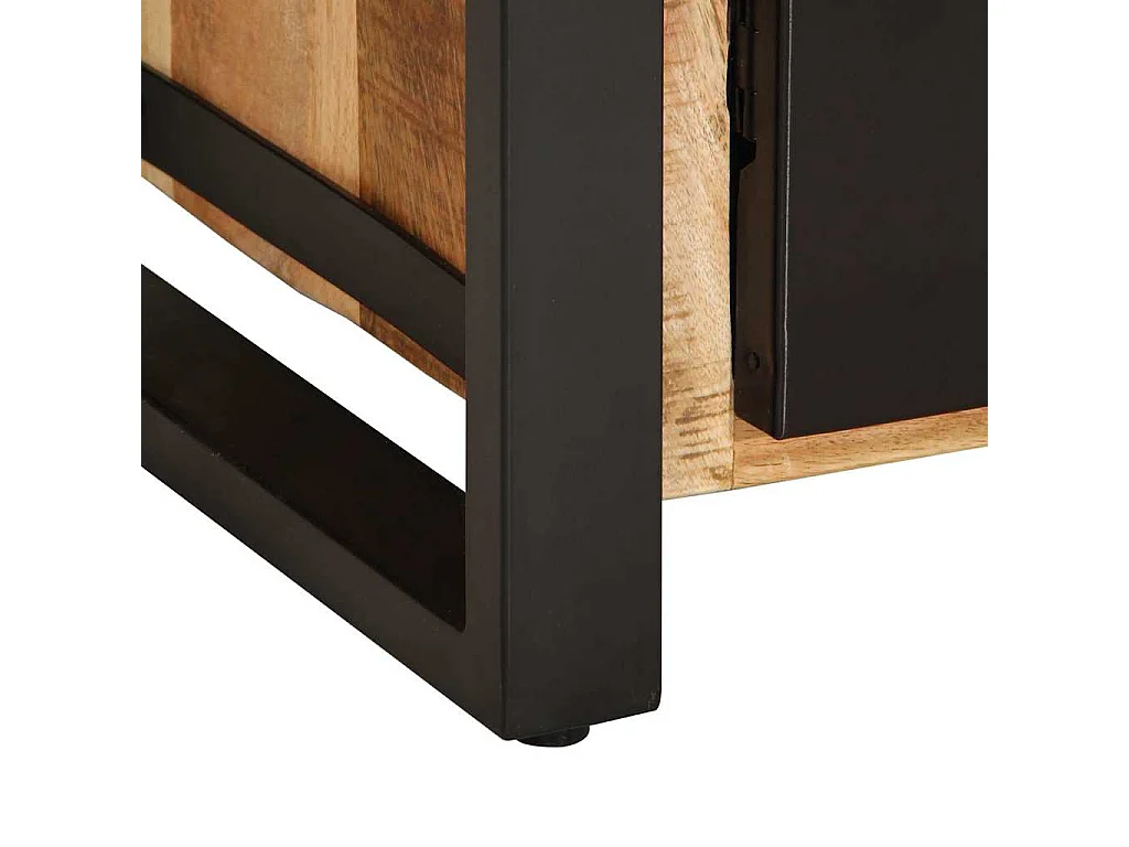 Buffet 55x35x70 cm bois de manguier brut massif