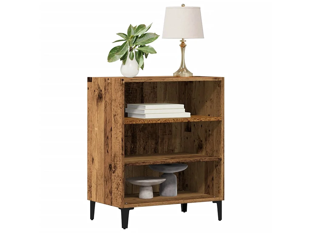 Buffet vieux bois 57x35x70 cm bois d'ingénierie