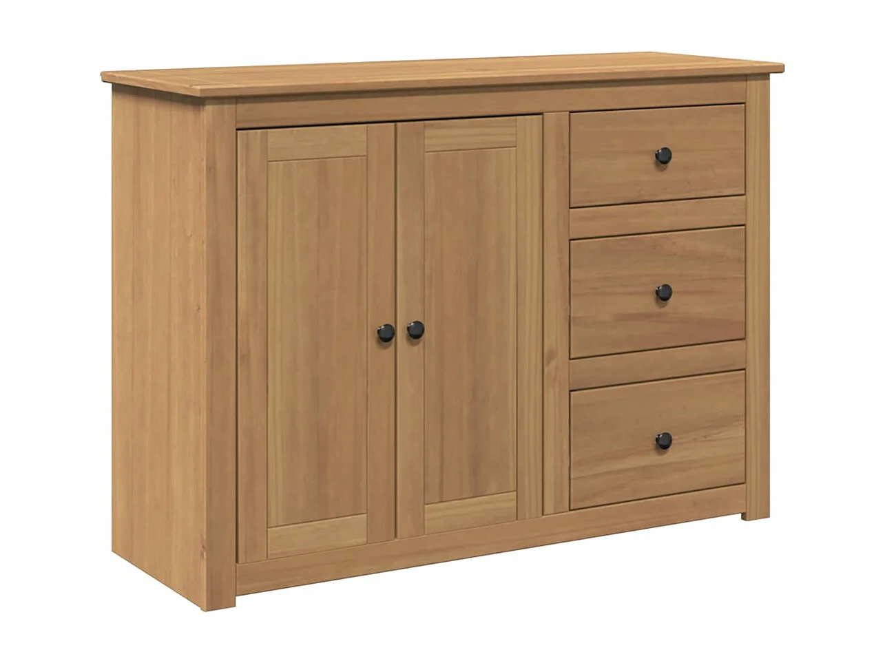 Aparador con cajones Panama madera maciza pino 112x40x80 cm