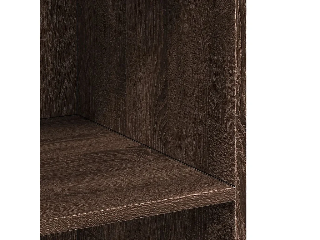 Dressoir 70x41x93 cm bewerkt hout bruin eikenkleur