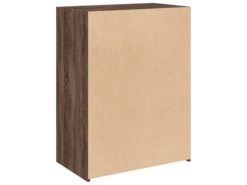 Dressoir 70x41x93 cm bewerkt hout bruin eikenkleur