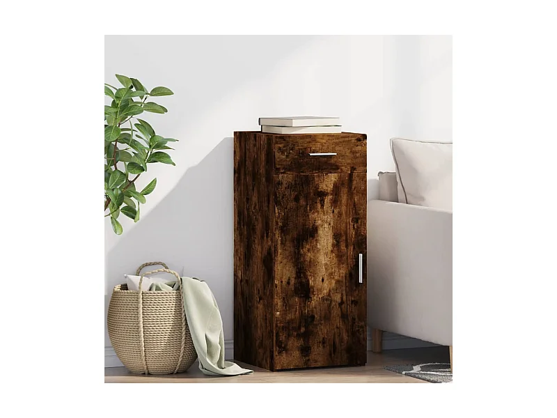 Aparador 40x42,5x93 cm derivados de madeira carvalho fumado
