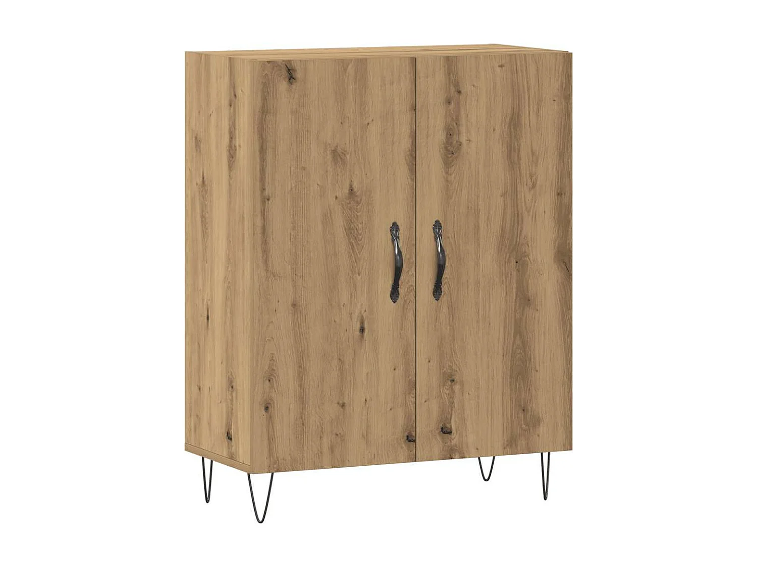 Buffet chêne artisanal 69,5x34x90 cm bois d'ingénierie