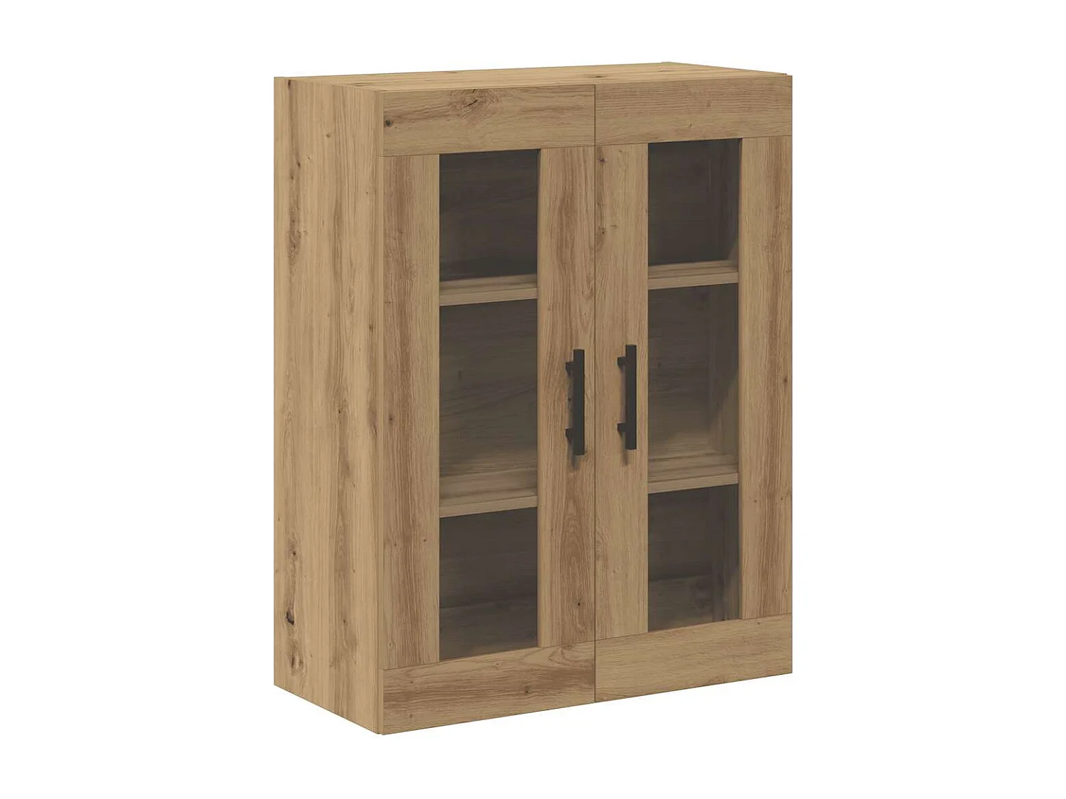 Buffet chêne artisanal 69,5x34x90 cm bois d'ingénierie