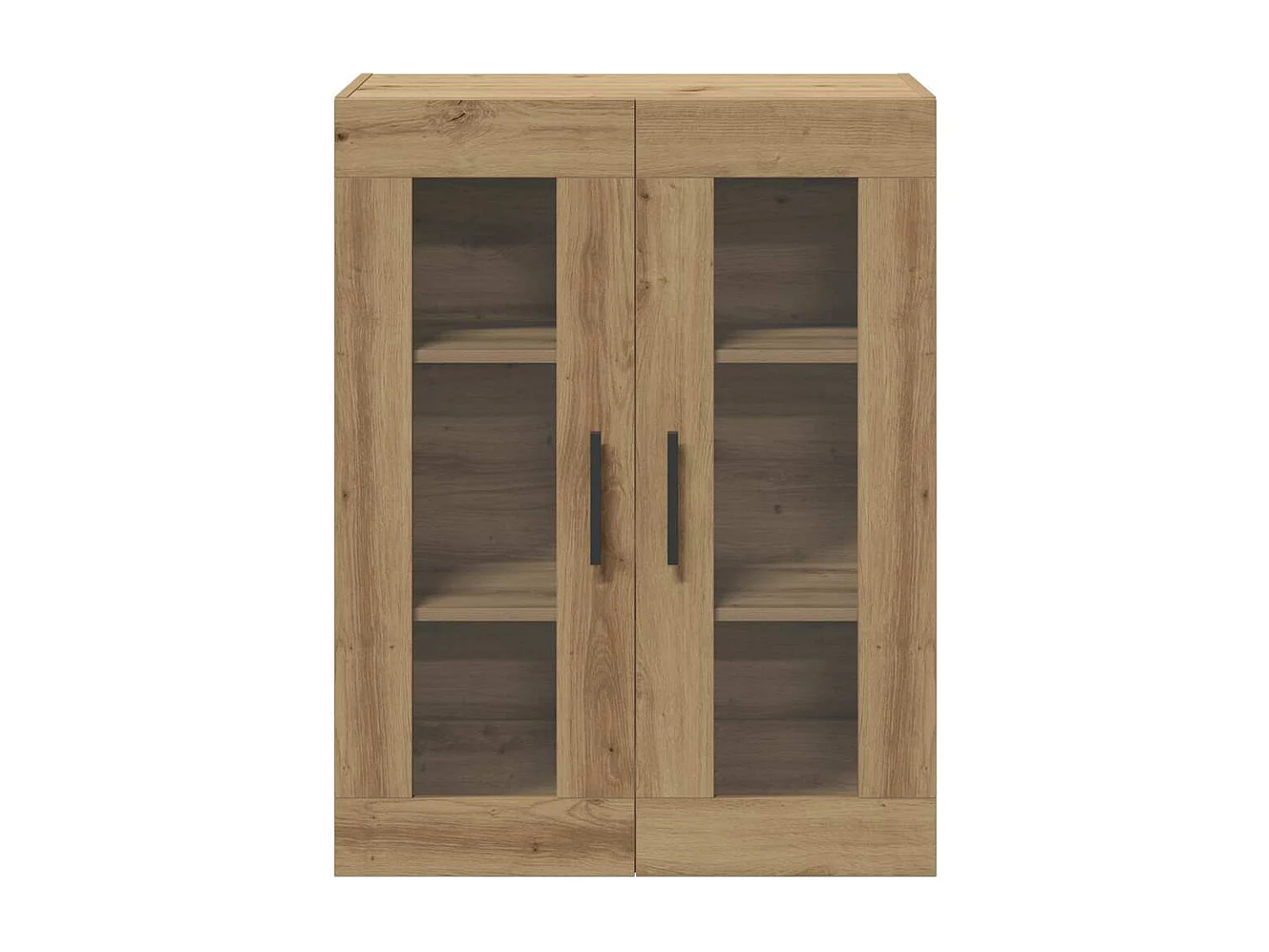 Buffet chêne artisanal 69,5x34x90 cm bois d'ingénierie
