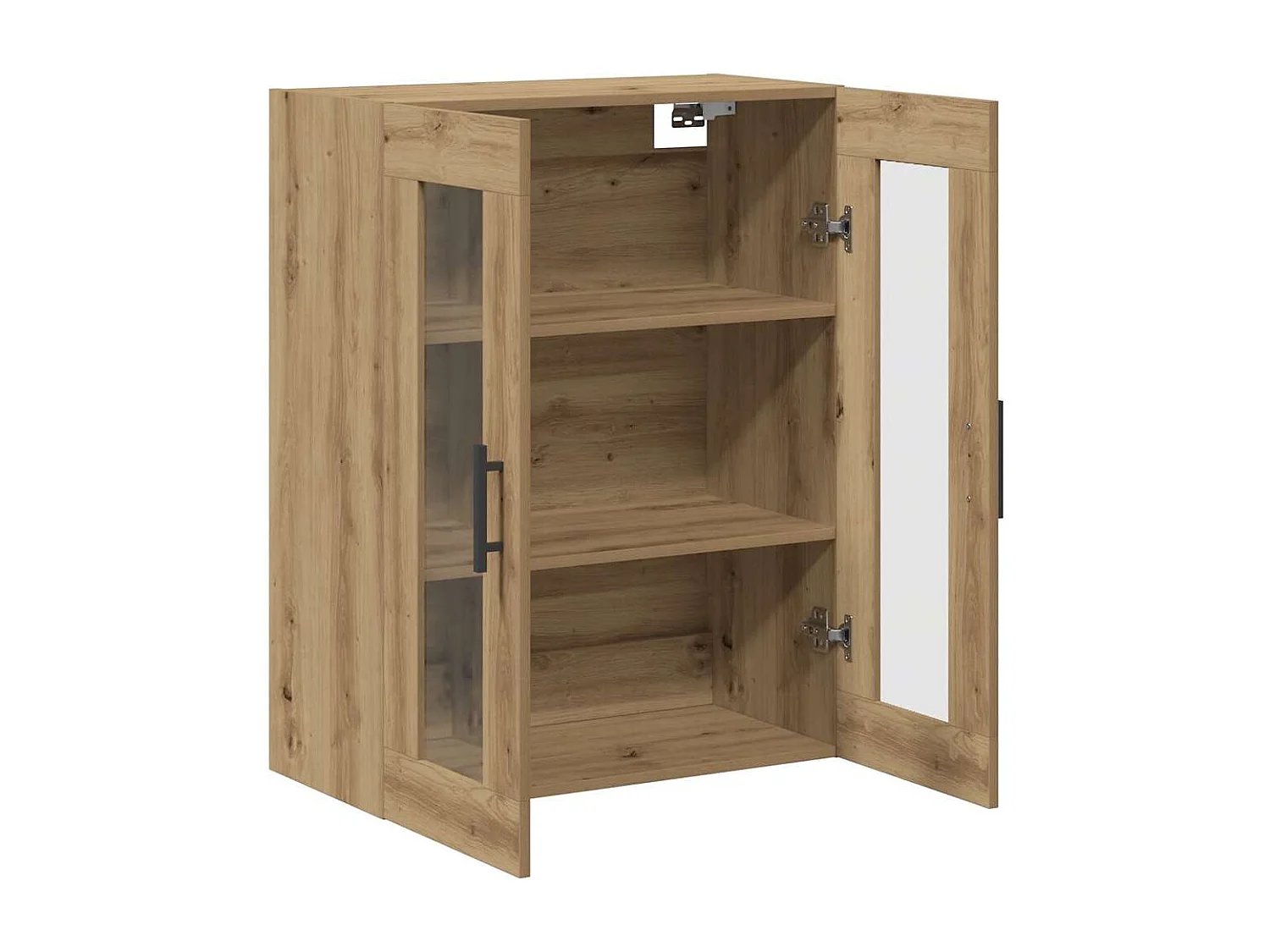 Buffet chêne artisanal 69,5x34x90 cm bois d'ingénierie