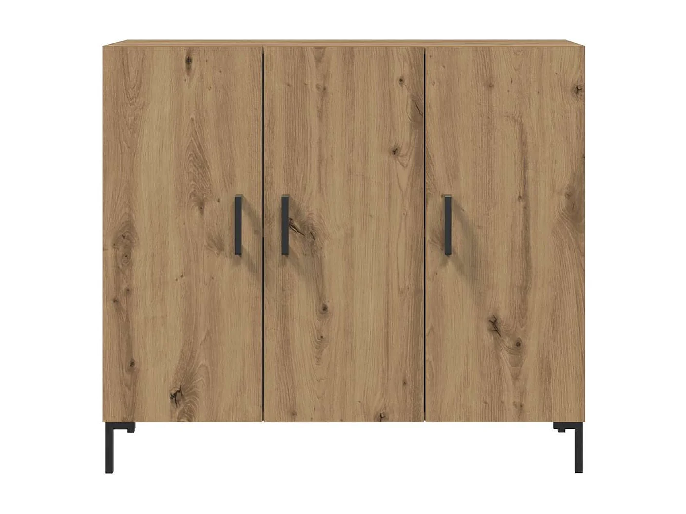 Buffet chêne artisanal 90x34x80 cm bois d'ingénierie