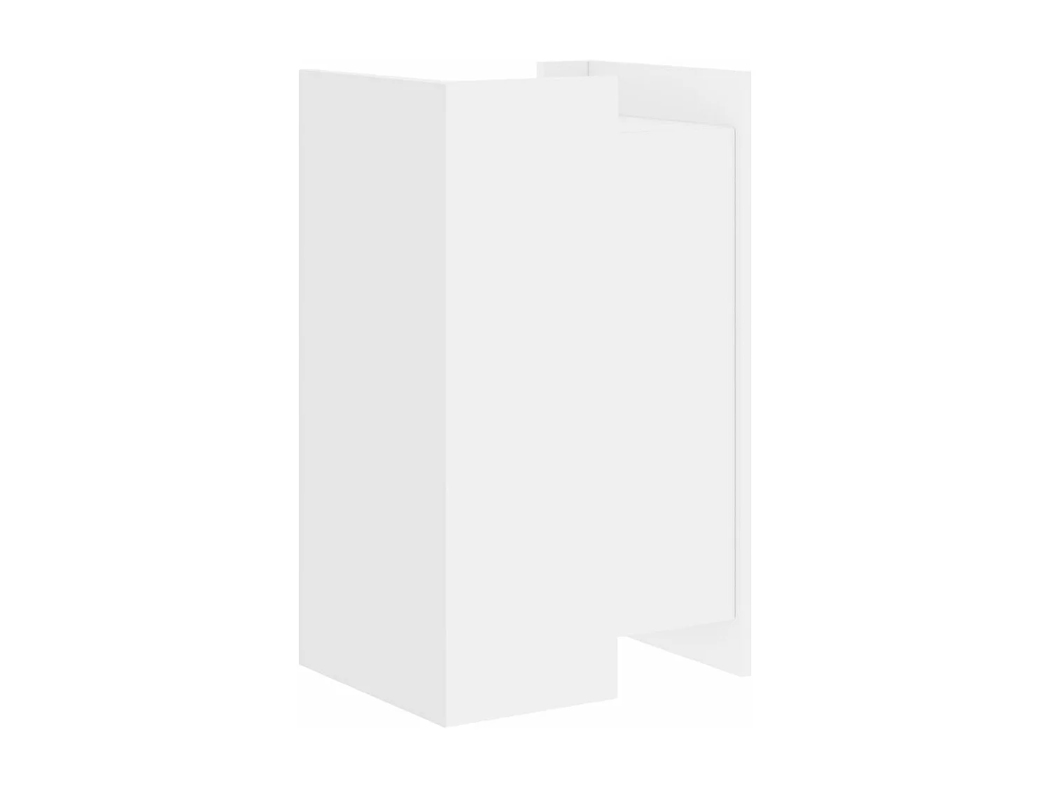 Buffet blanc 45x35x75 cm bois d'ingénierie