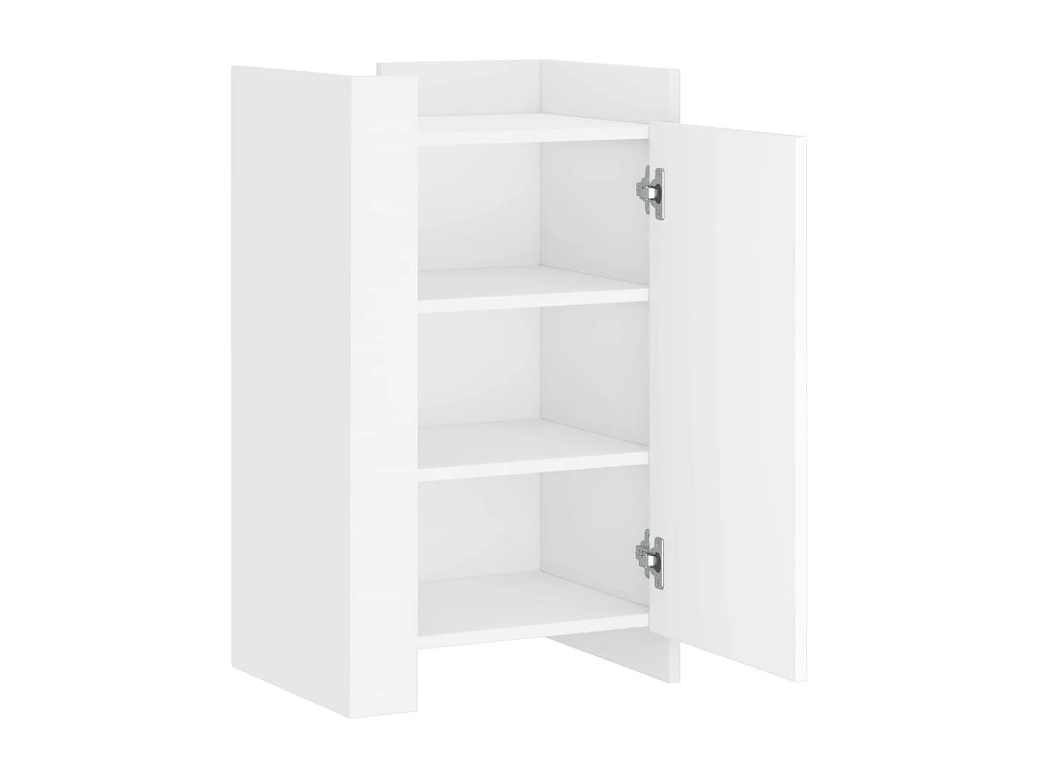 Buffet blanc 45x35x75 cm bois d'ingénierie