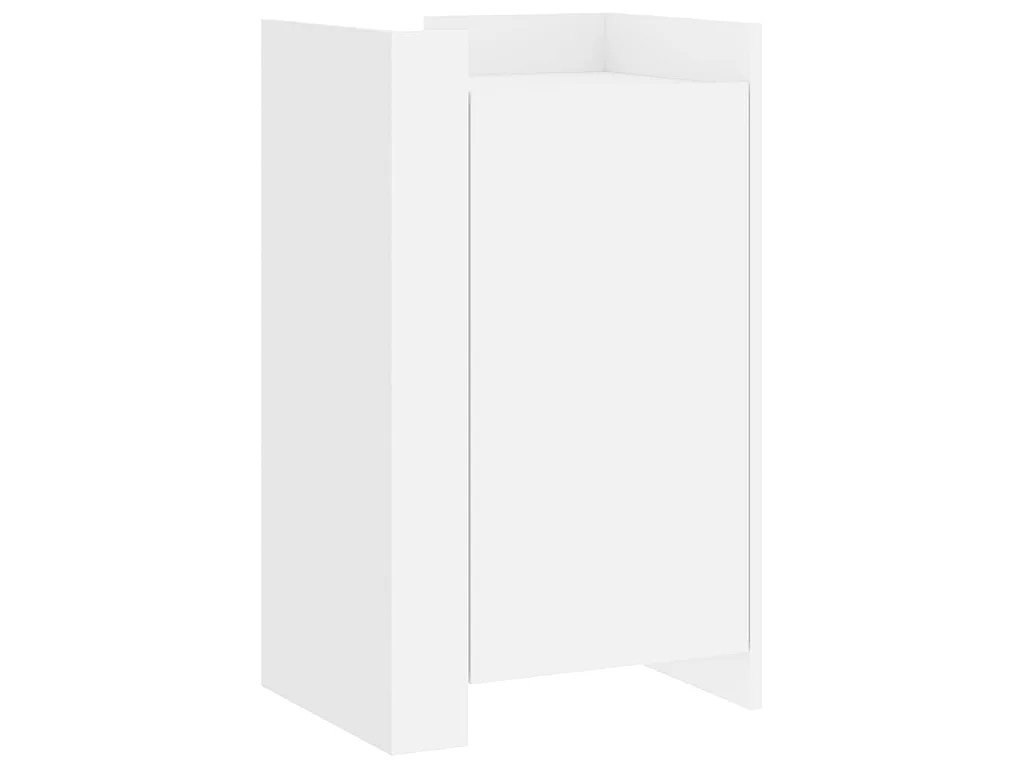 Buffet blanc 45x35x75 cm bois d'ingénierie