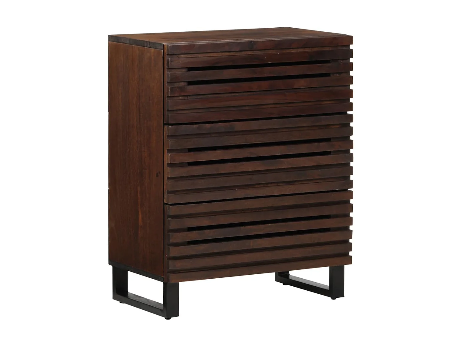 Sideboard 2 Stk. 60x34x75 cm Massivholz Mango