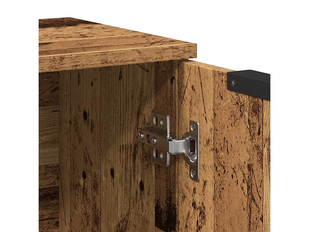 Buffet vieux bois 60x30x70 cm bois d'ingénierie