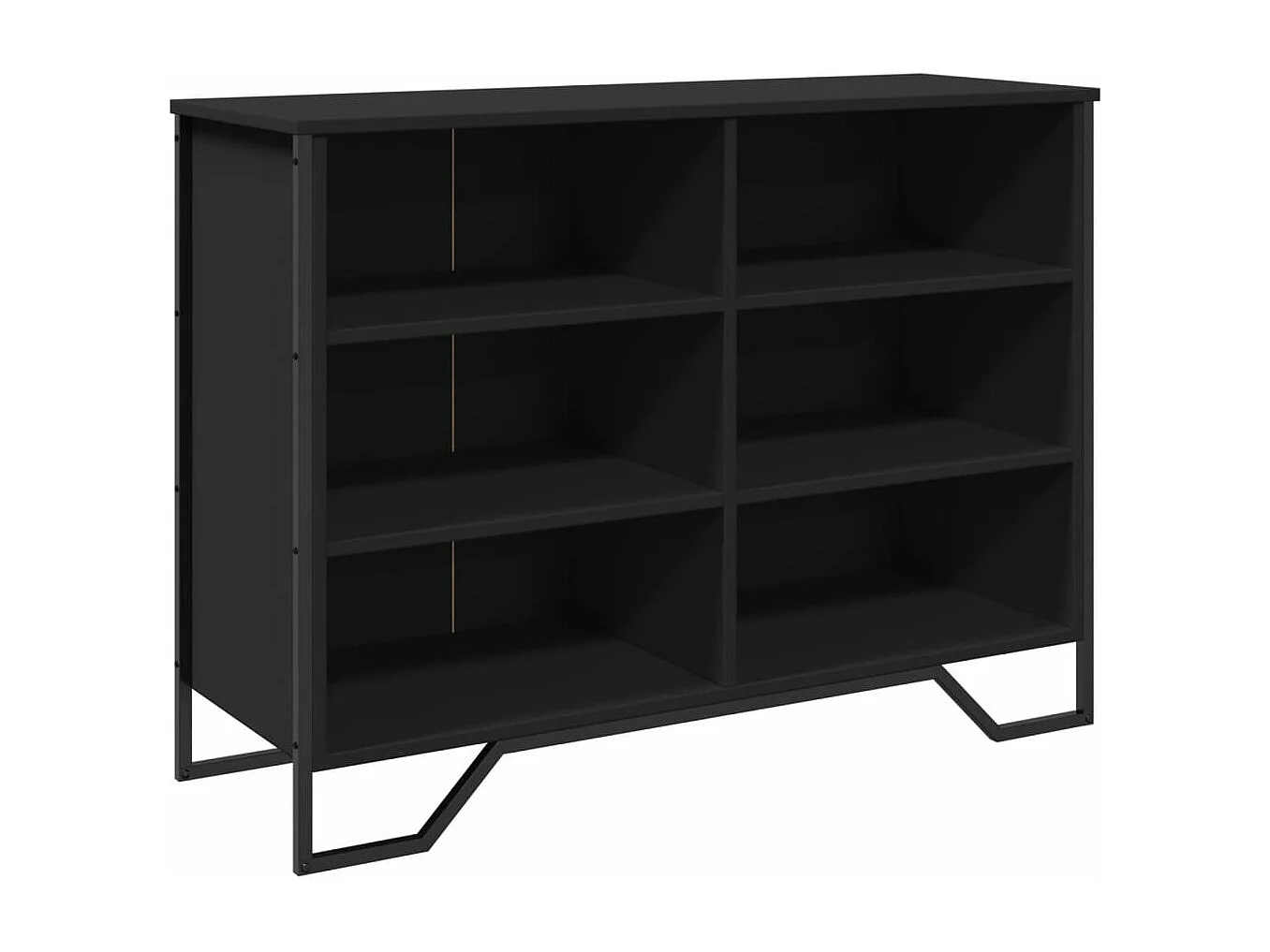 Sideboard Schwarz 101x35,5x74,5 cm Holzwerkstoff