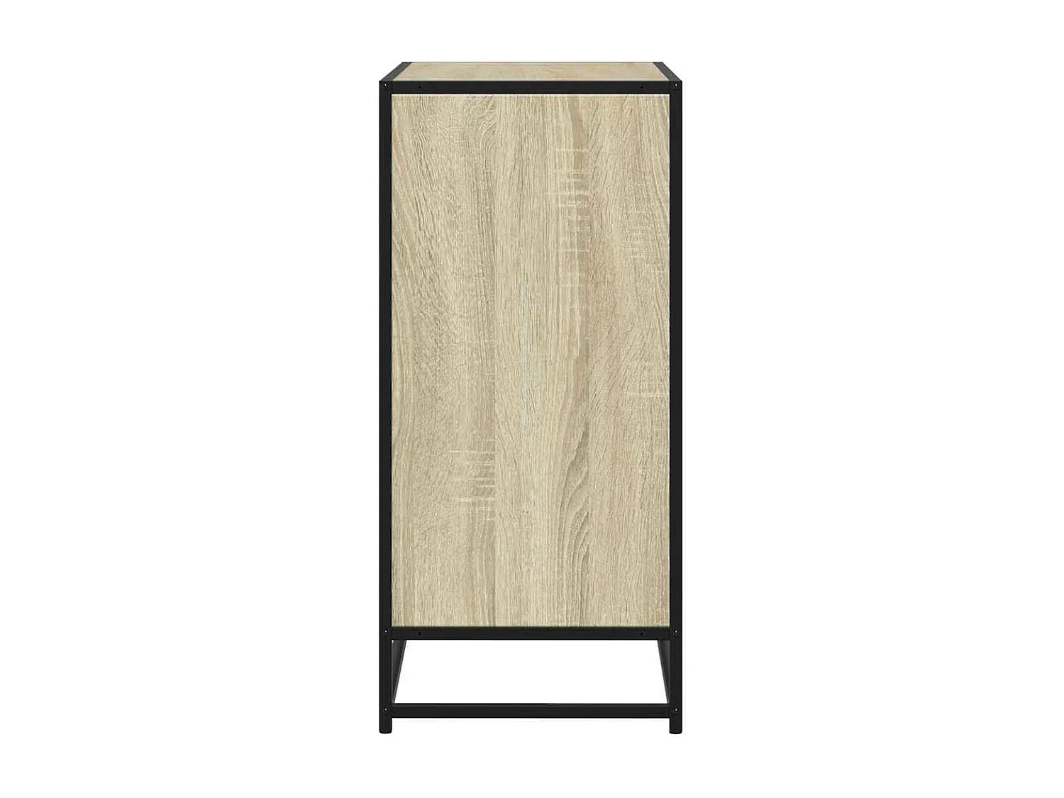 Buffet chêne sonoma 68x35x76 cm bois d'ingénierie et métal