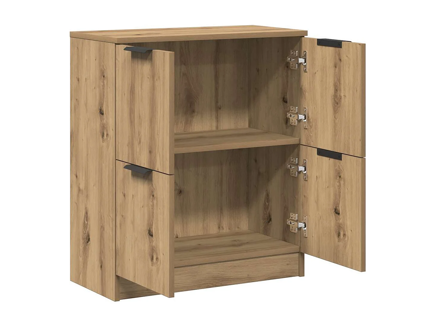 Buffet chêne artisanal 60x30x70 cm bois d'ingénierie