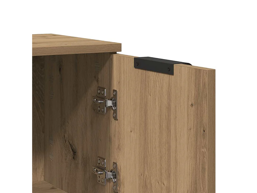 Buffet chêne artisanal 30x30x70 cm bois d'ingénierie