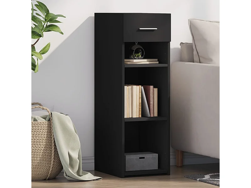 Sideboard Schwarz 30x42,5x93 cm Holzwerkstoff