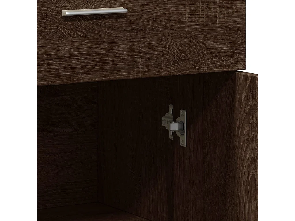 Buffet chêne marron 60x30x84 cm bois d'ingénierie