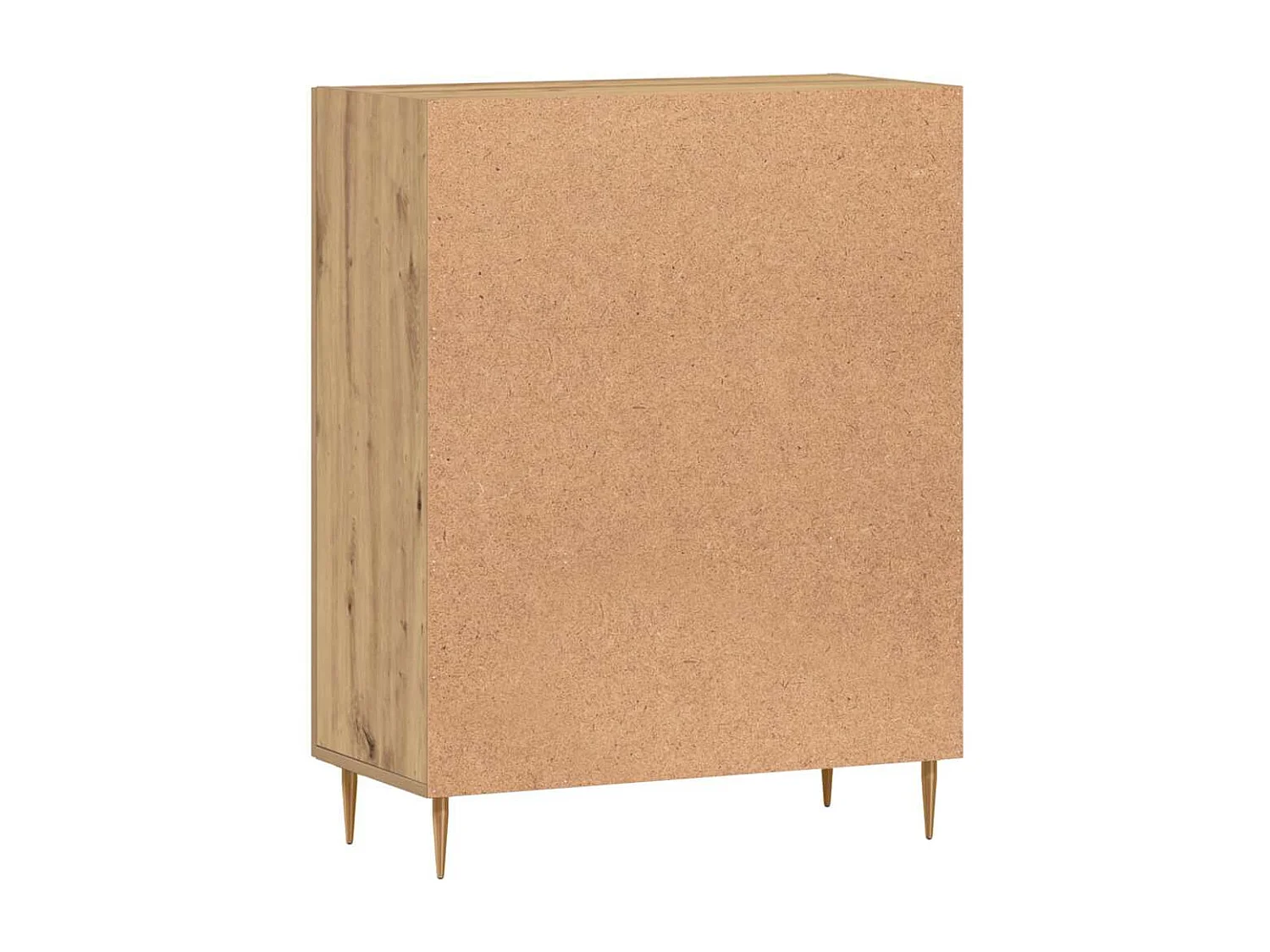 Buffet chêne artisanal 69,5x34x90 cm bois d'ingénierie