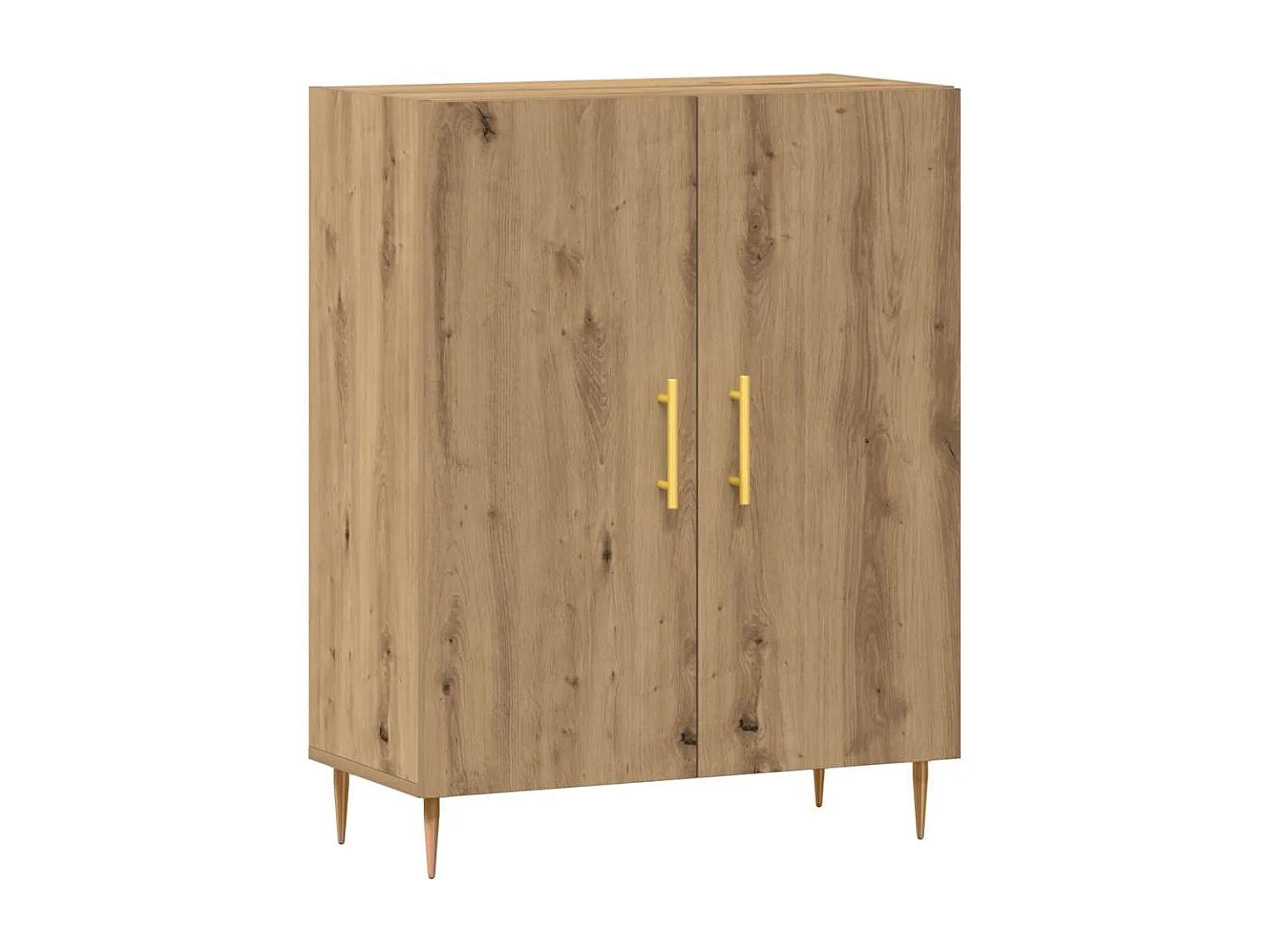 Buffet chêne artisanal 69,5x34x90 cm bois d'ingénierie