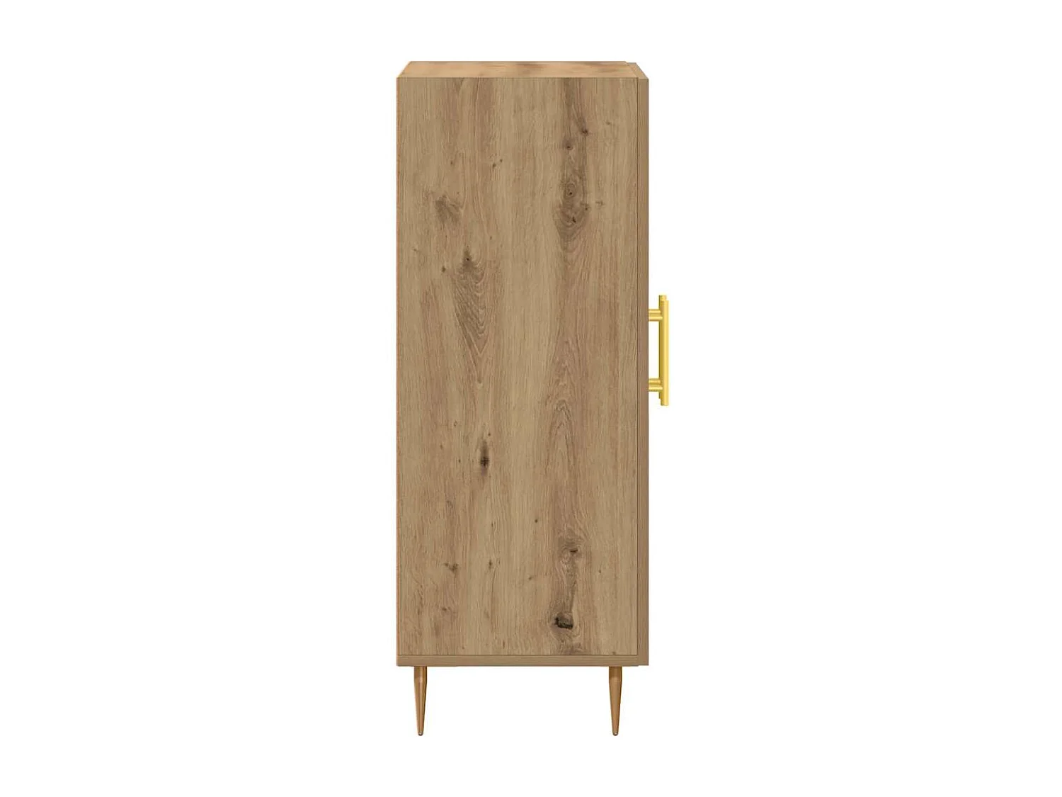 Buffet chêne artisanal 69,5x34x90 cm bois d'ingénierie
