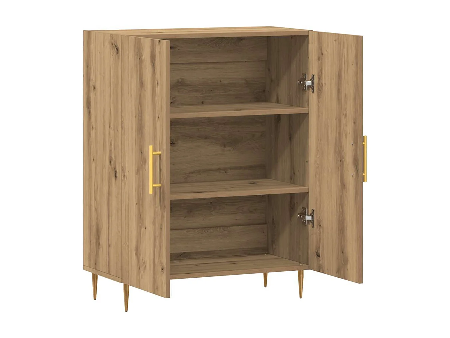 Buffet chêne artisanal 69,5x34x90 cm bois d'ingénierie